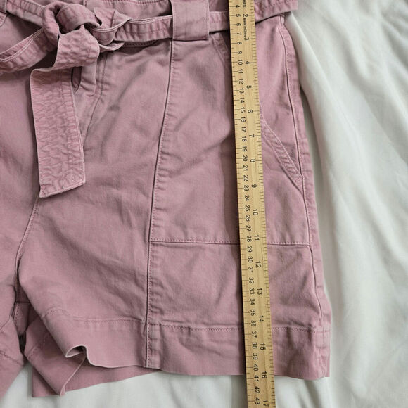 TED BAKER OWTIS Pink Owtis Relaxed-fit High-rise Cotton-blend Utility Shorts 4 - Picture 10 of 12